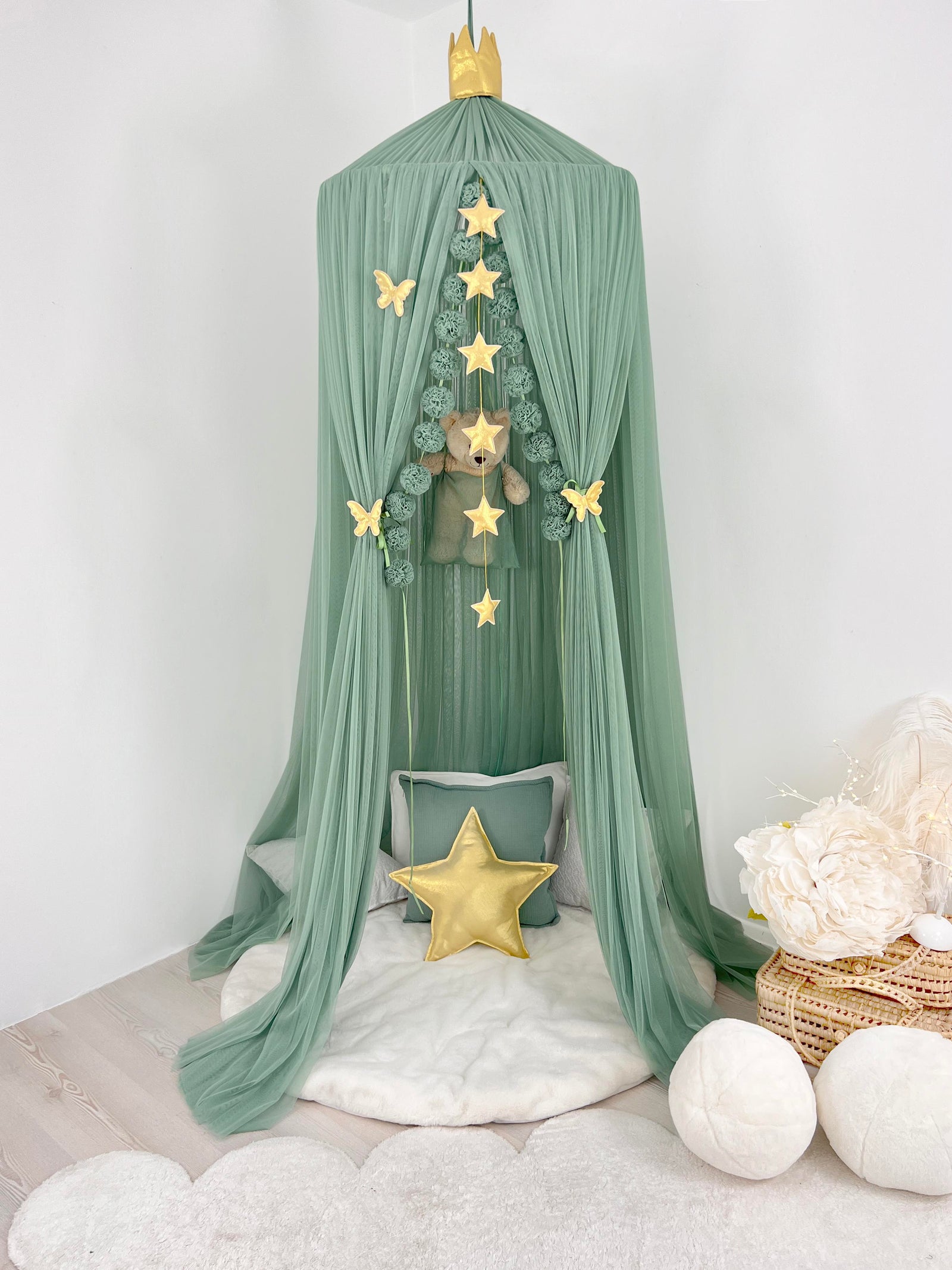 Tulle Canopy- Sage Green