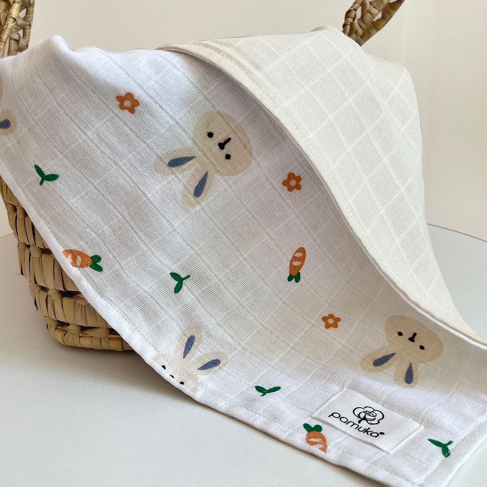 Double sided Muslin Baby Blanket-Rabbit