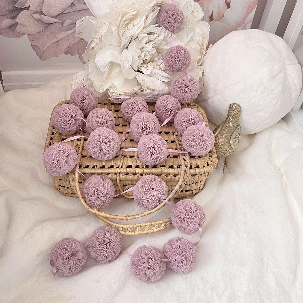 Mini Pompoms-Dusty Lilac