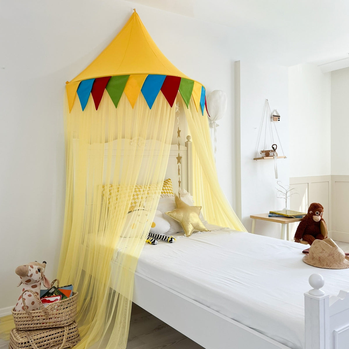 Half Moon Canopy Bunting-Colorful Yellow