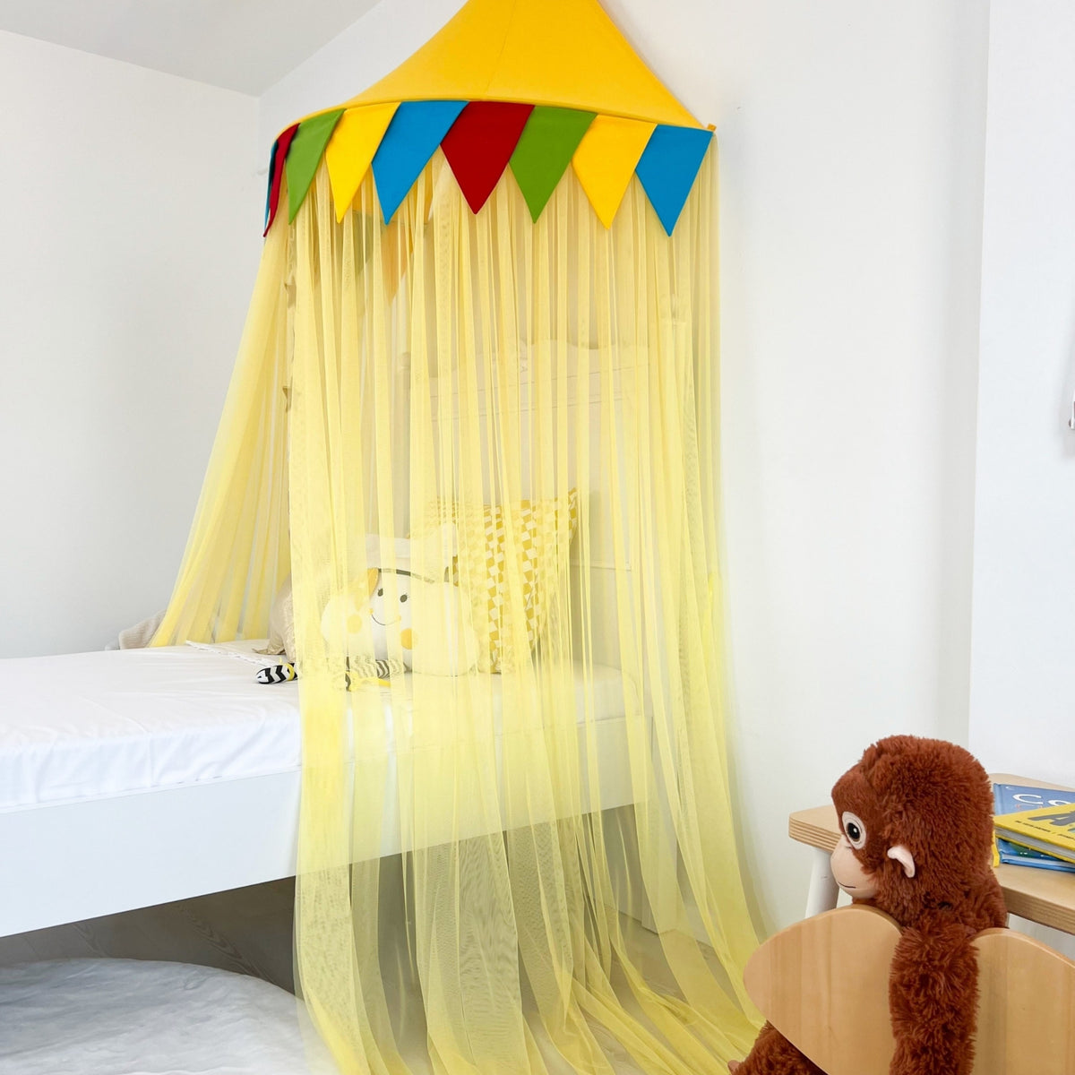 Half Moon Canopy Bunting-Colorful Yellow