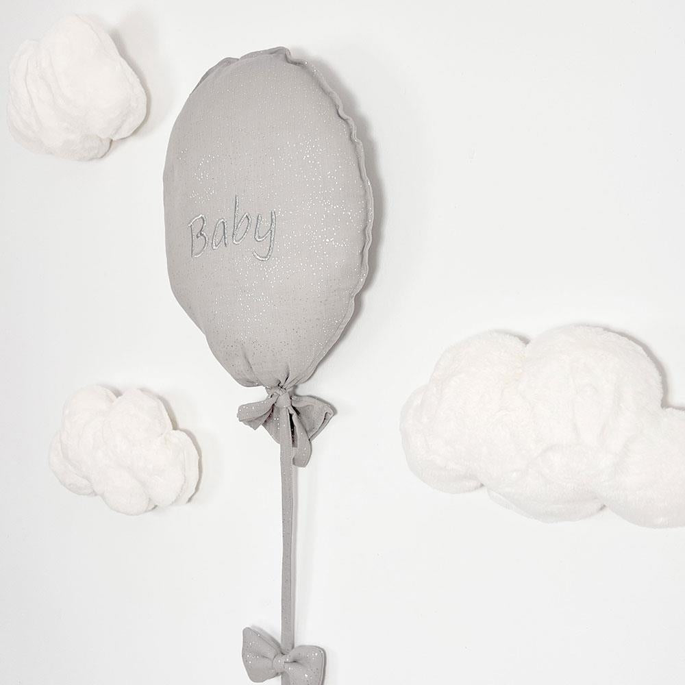 Grey Ballon Wall Decor