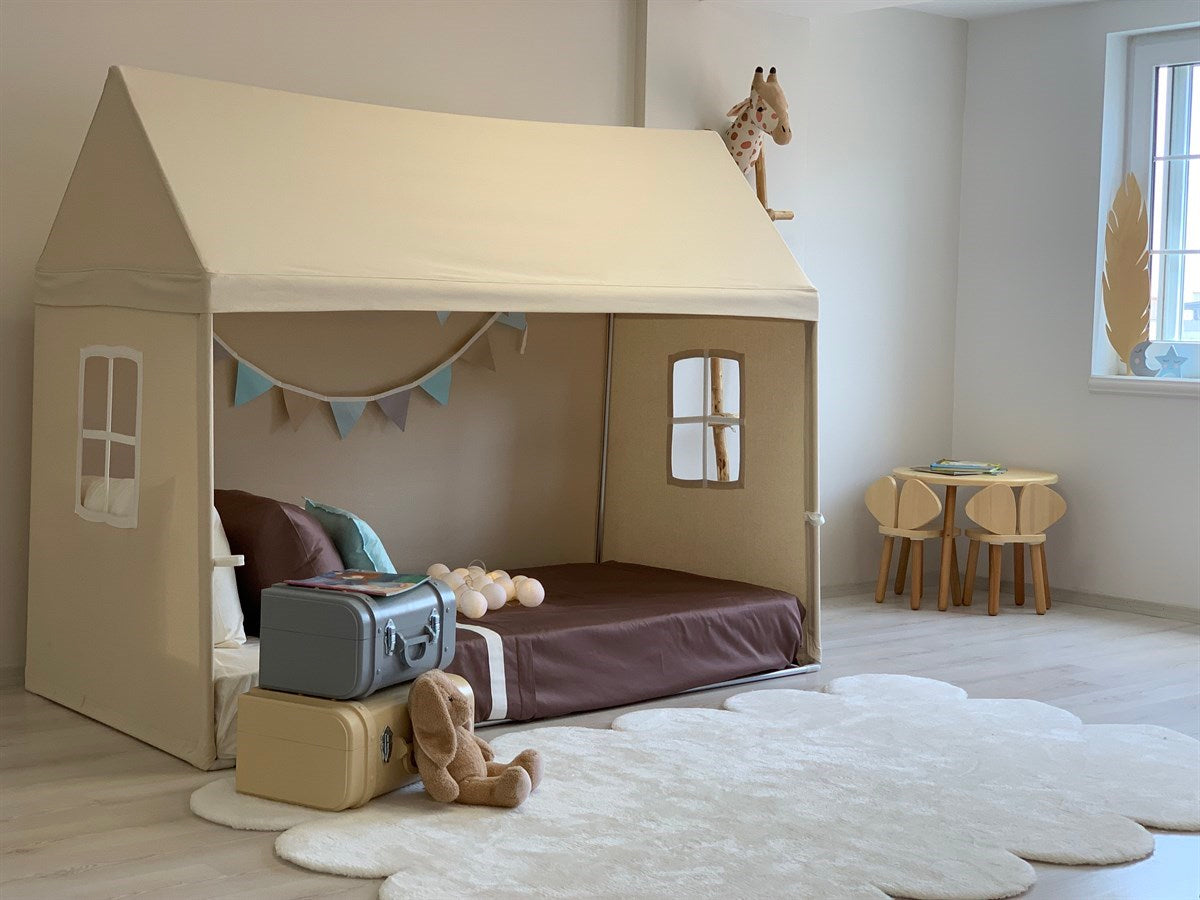 Playhouse-Twin Size Natural Without Curtains