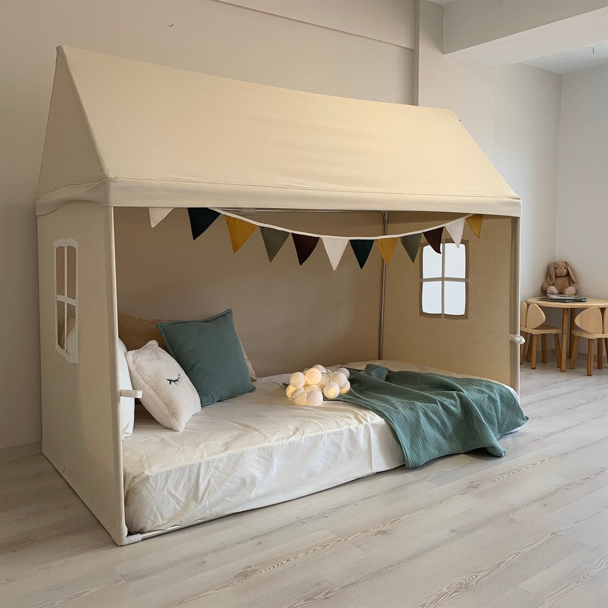 Playhouse-Twin Size Natural Without Curtains