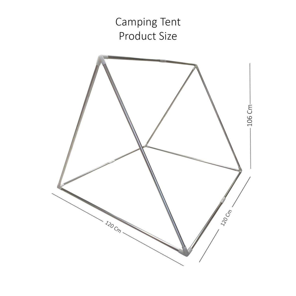 Camping Tent-Natural with Tulle Curtains