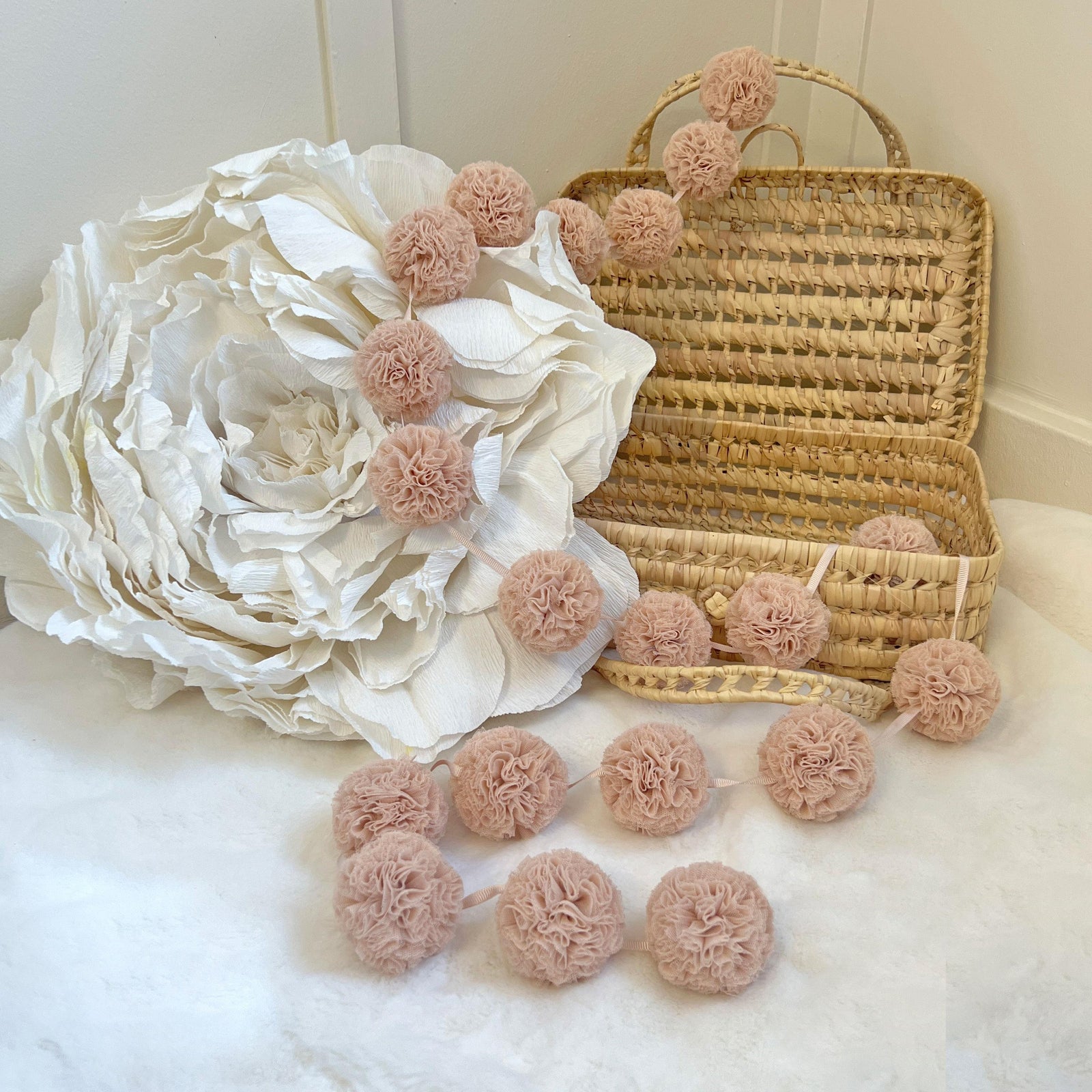 Mini Pompoms-Champagne