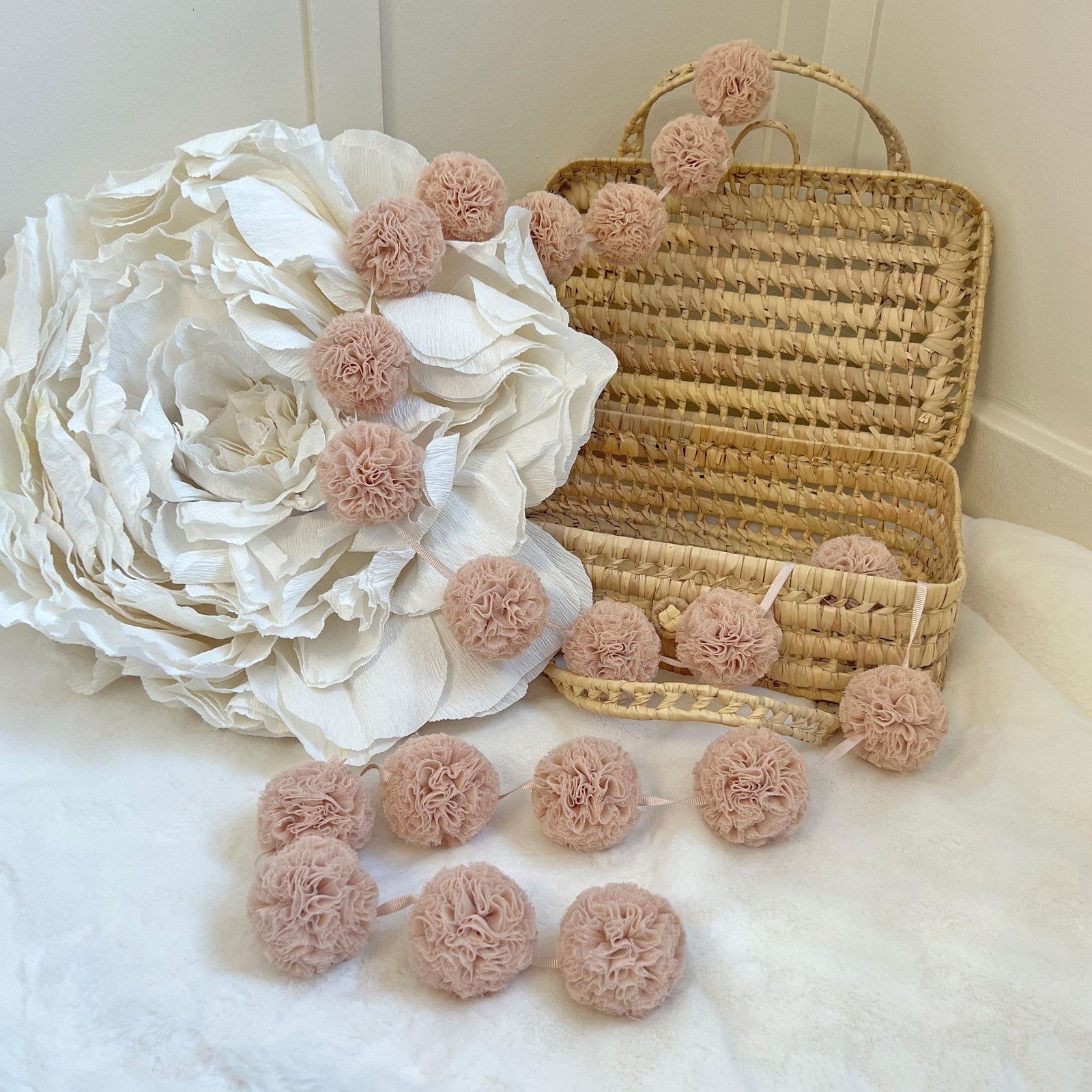 Mini Pompoms-Champagne
