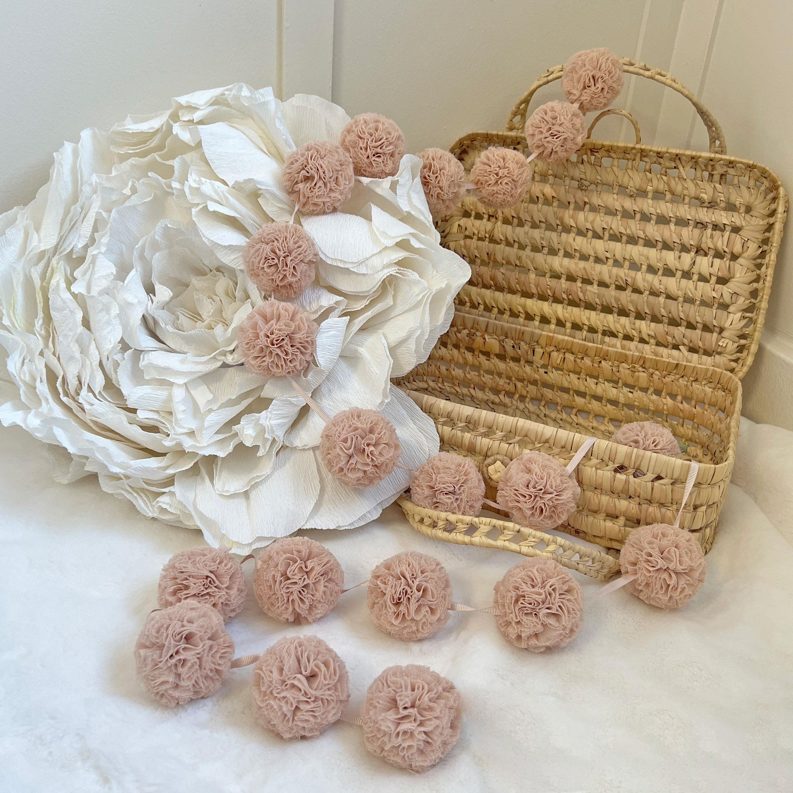 Mini Pompoms-Champagne