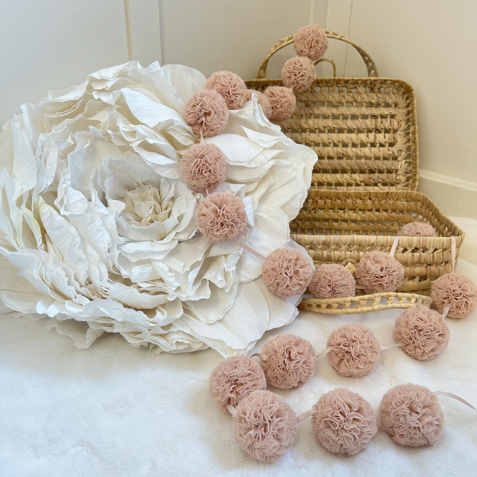 Mini Pompoms-Champagne