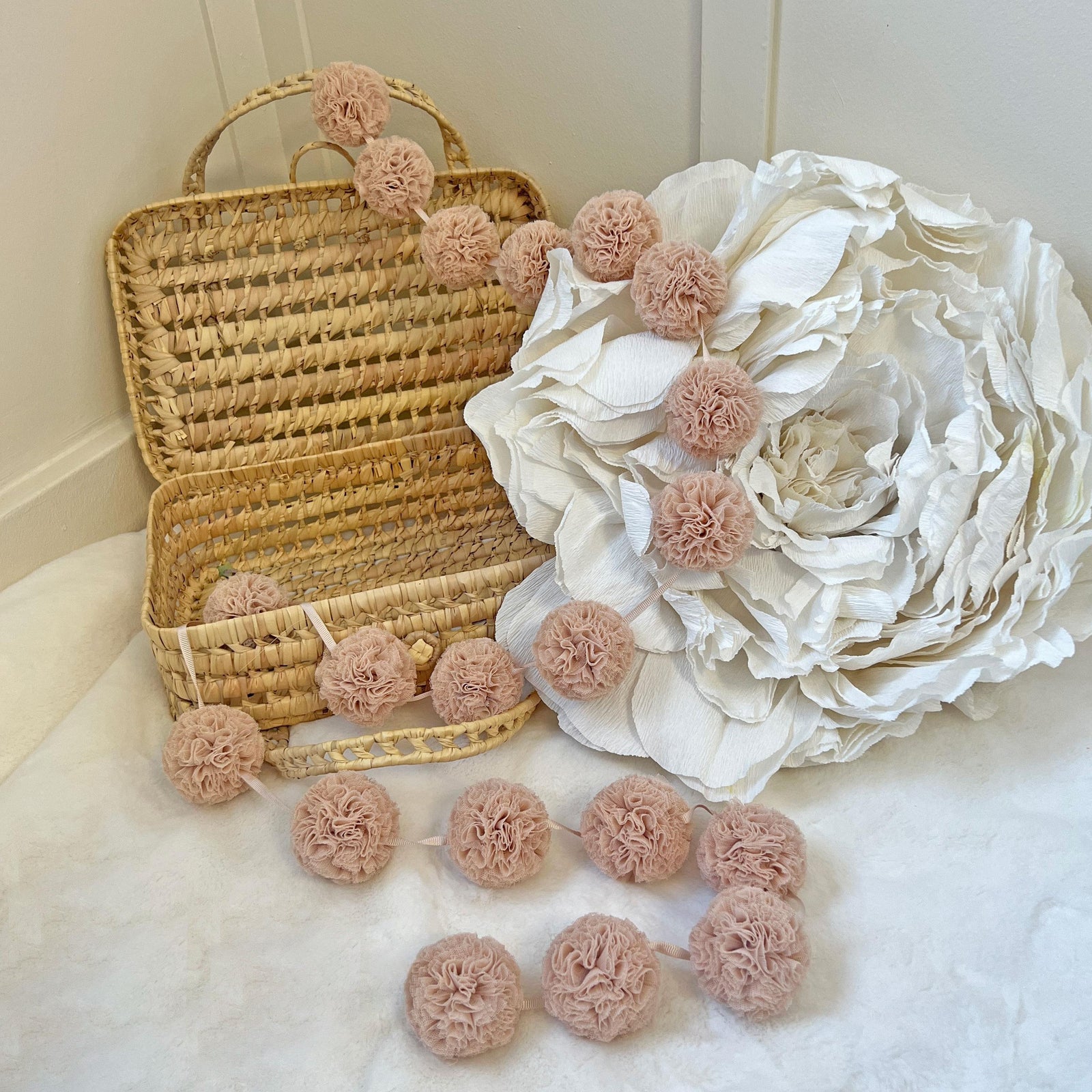 Mini Pompoms-Champagne