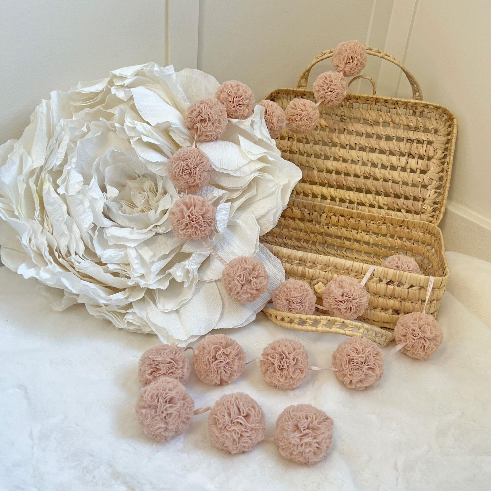 Mini Pompoms-Champagne