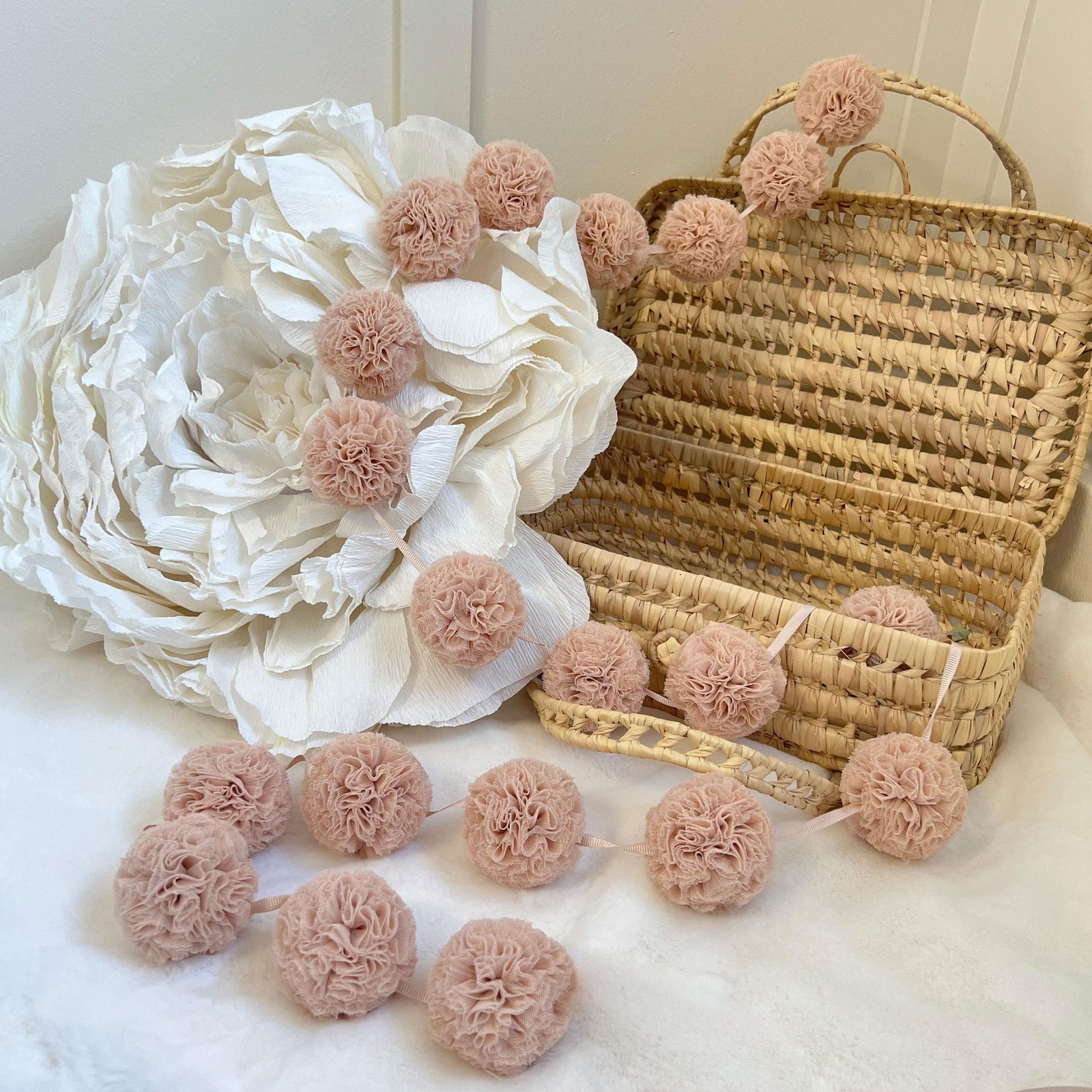 Mini Pompoms-Champagne