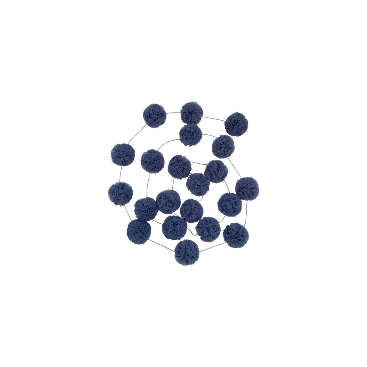 Mini Pompoms-Glaucous Blue