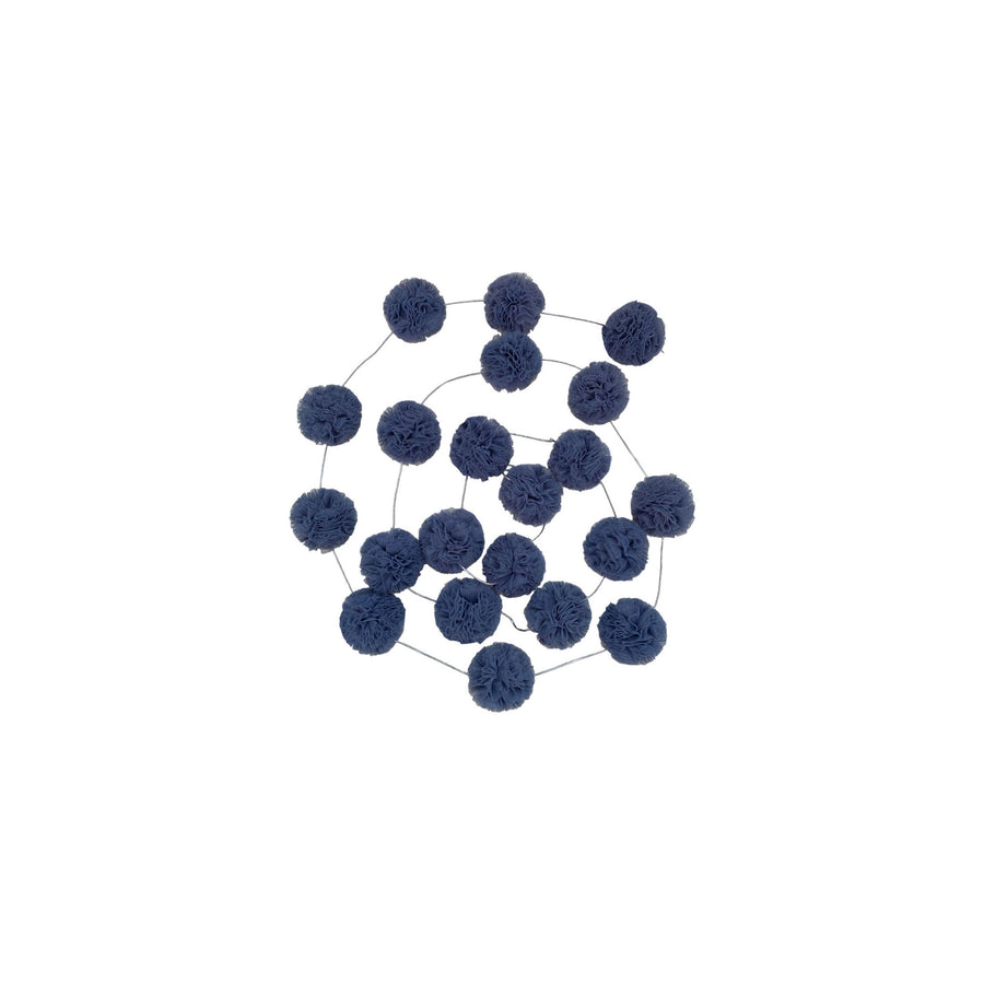 Mini Pompoms-Glaucous Blue