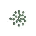 Mini Pompoms-Khaki Green