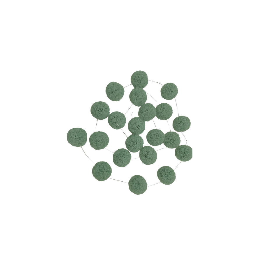 Mini Pompoms-Khaki Green