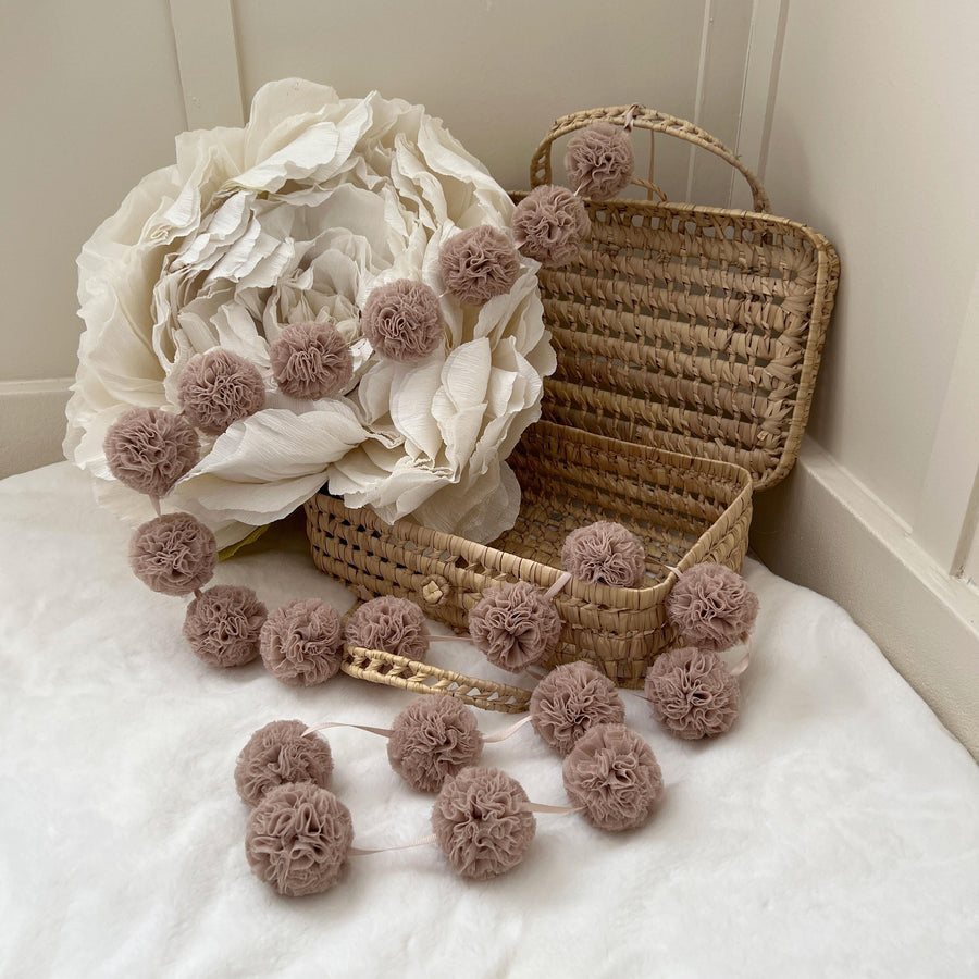 Mini Pompoms-Mink