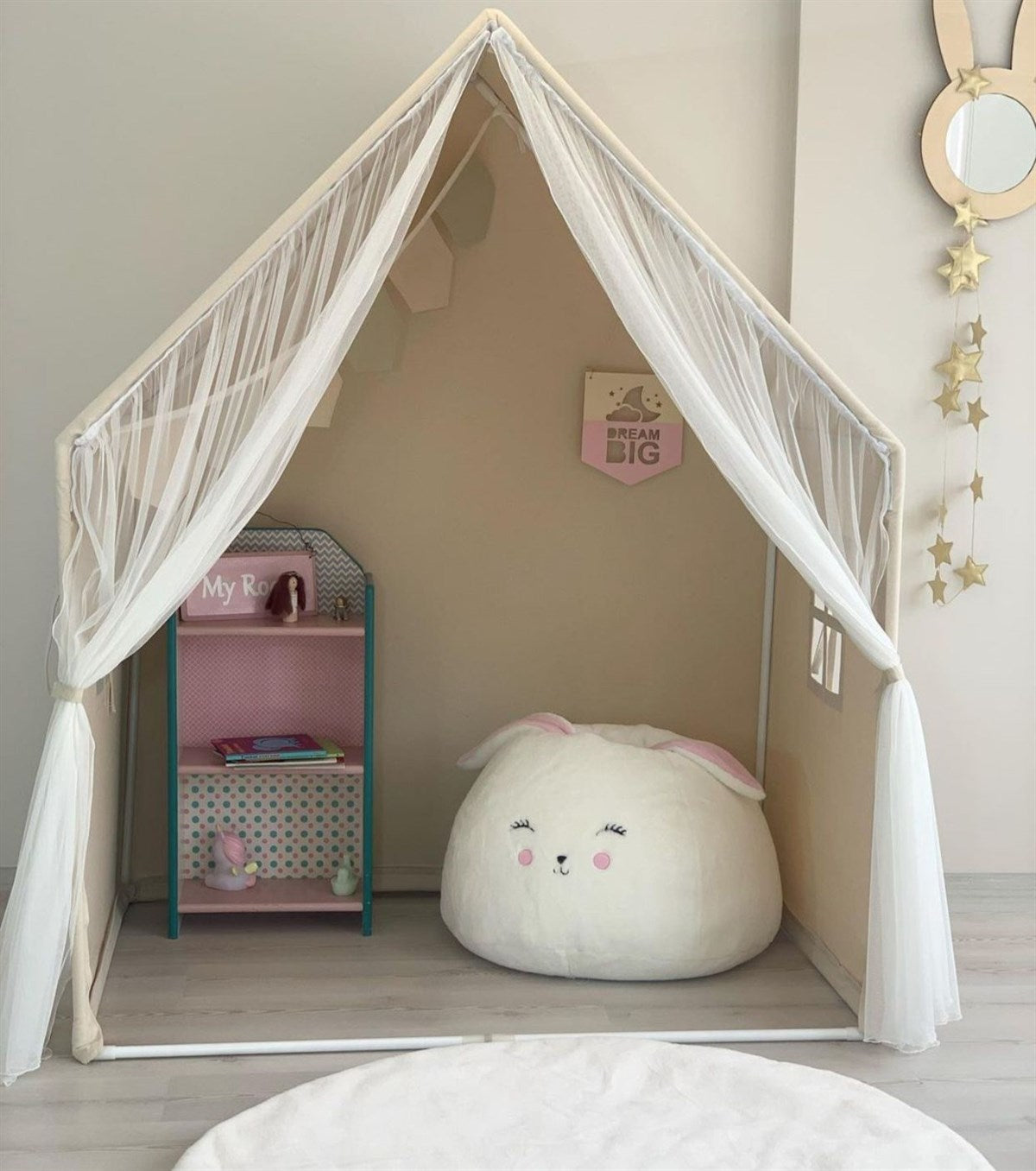 Playhouse-Montessori Natural With Curtains