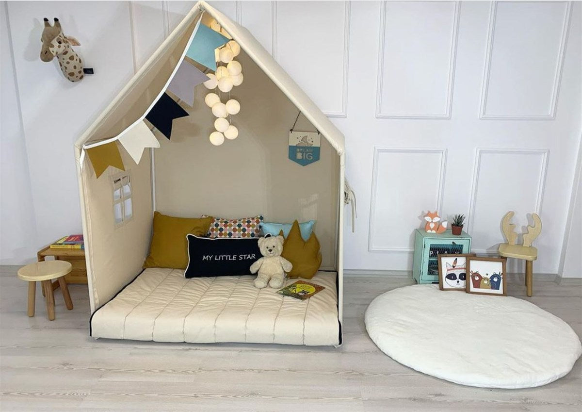 Playhouse-Montessori Natural Without Curtains