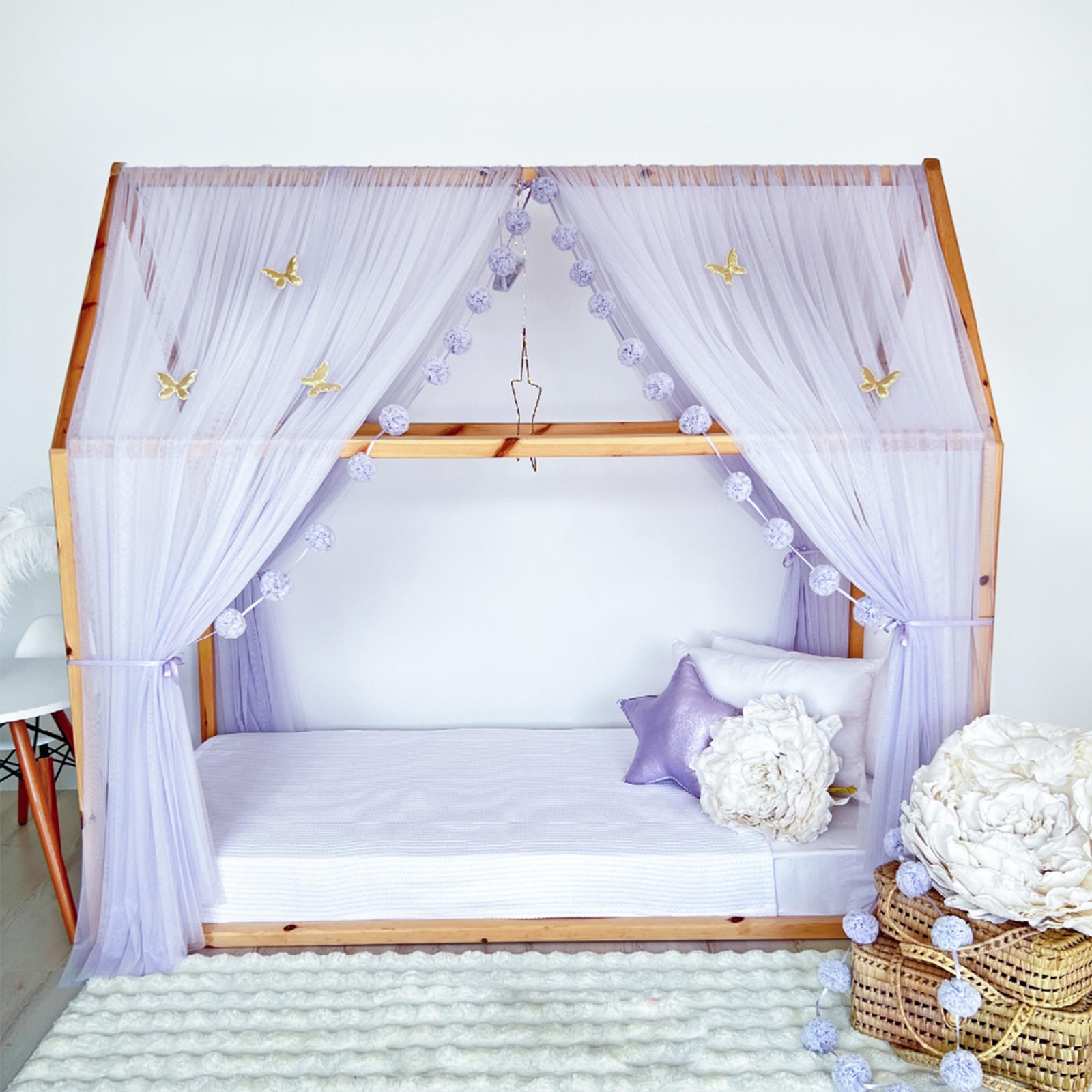 MONTESSORI BED CANOPY-BABY PURPLE