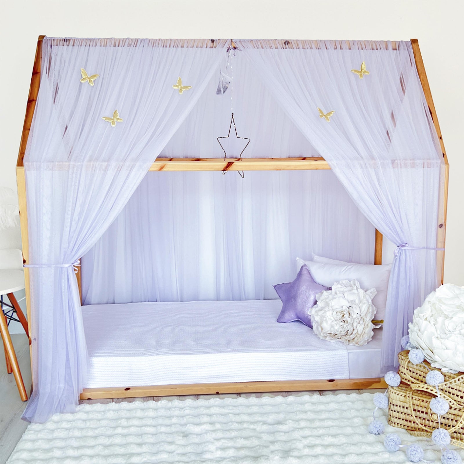 MONTESSORI BED CANOPY-BABY PURPLE
