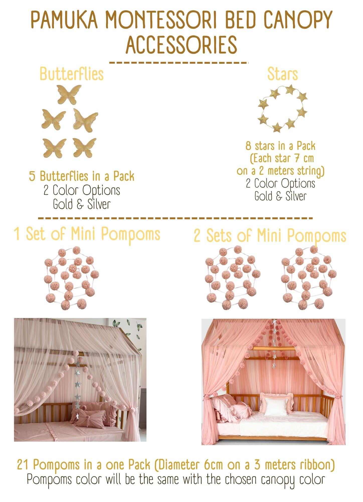 MONTESSORI BED CANOPY-BLUE
