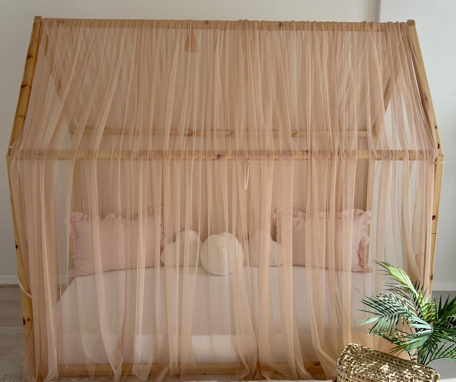 MONTESSORI BED CANOPY-CHAMPAGNE
