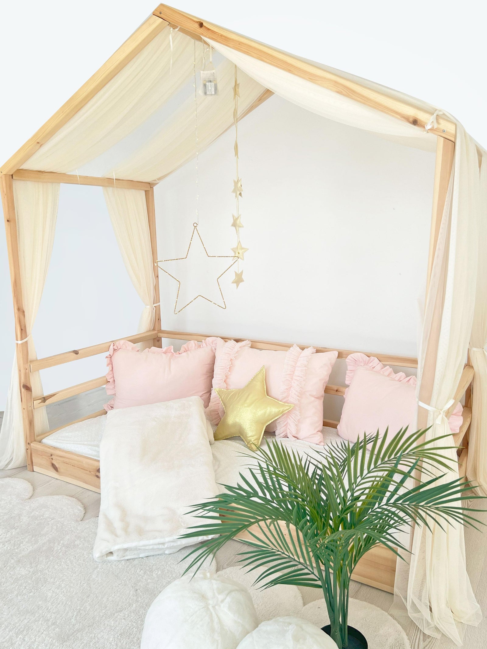 MONTESSORI BED CANOPY-CREAM