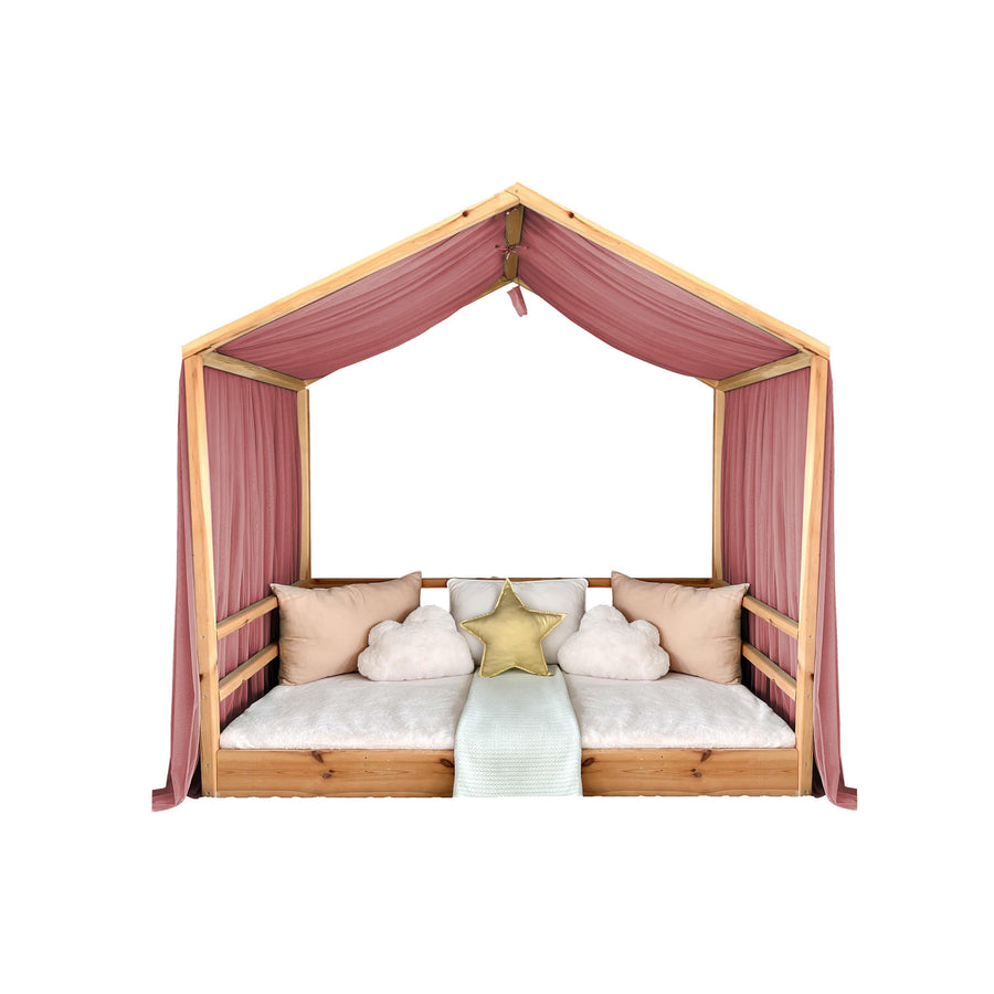 MONTESSORI BED CANOPY-DUSTY ROSE