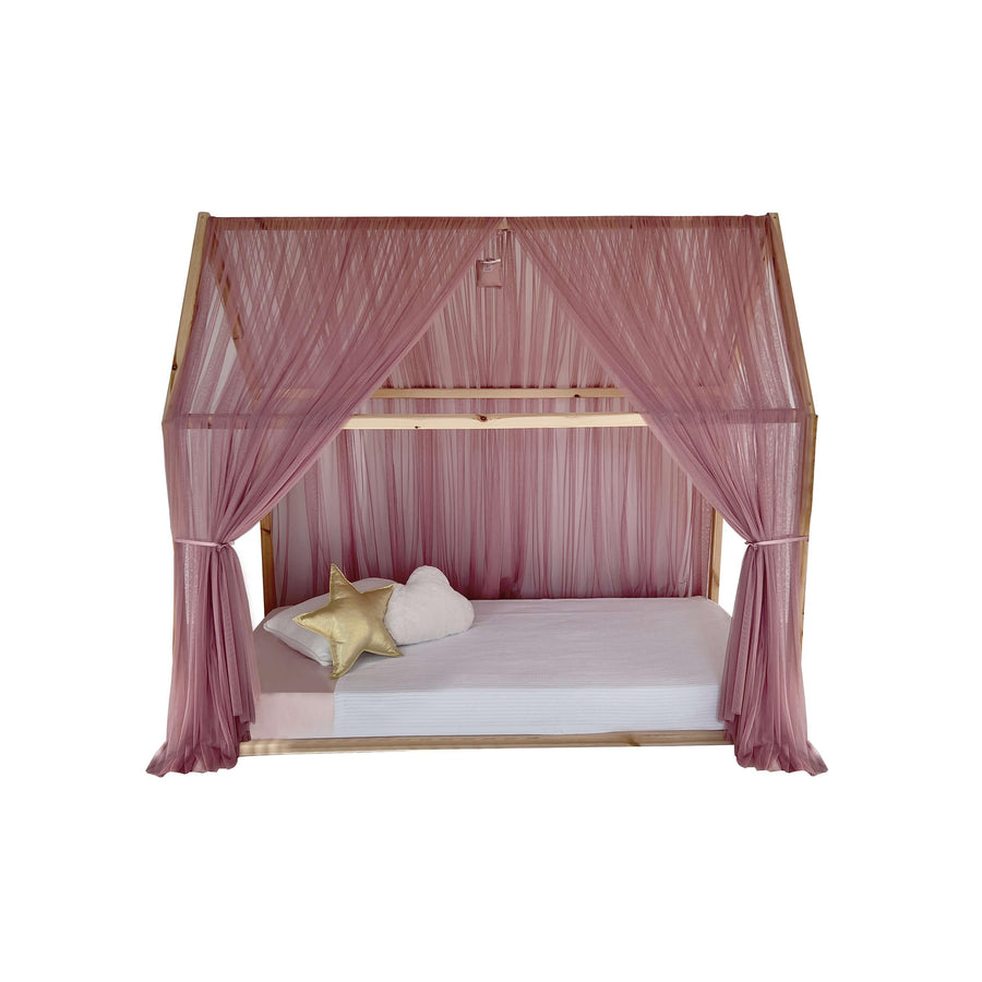 MONTESSORI BED CANOPY-DUSTY ROSE