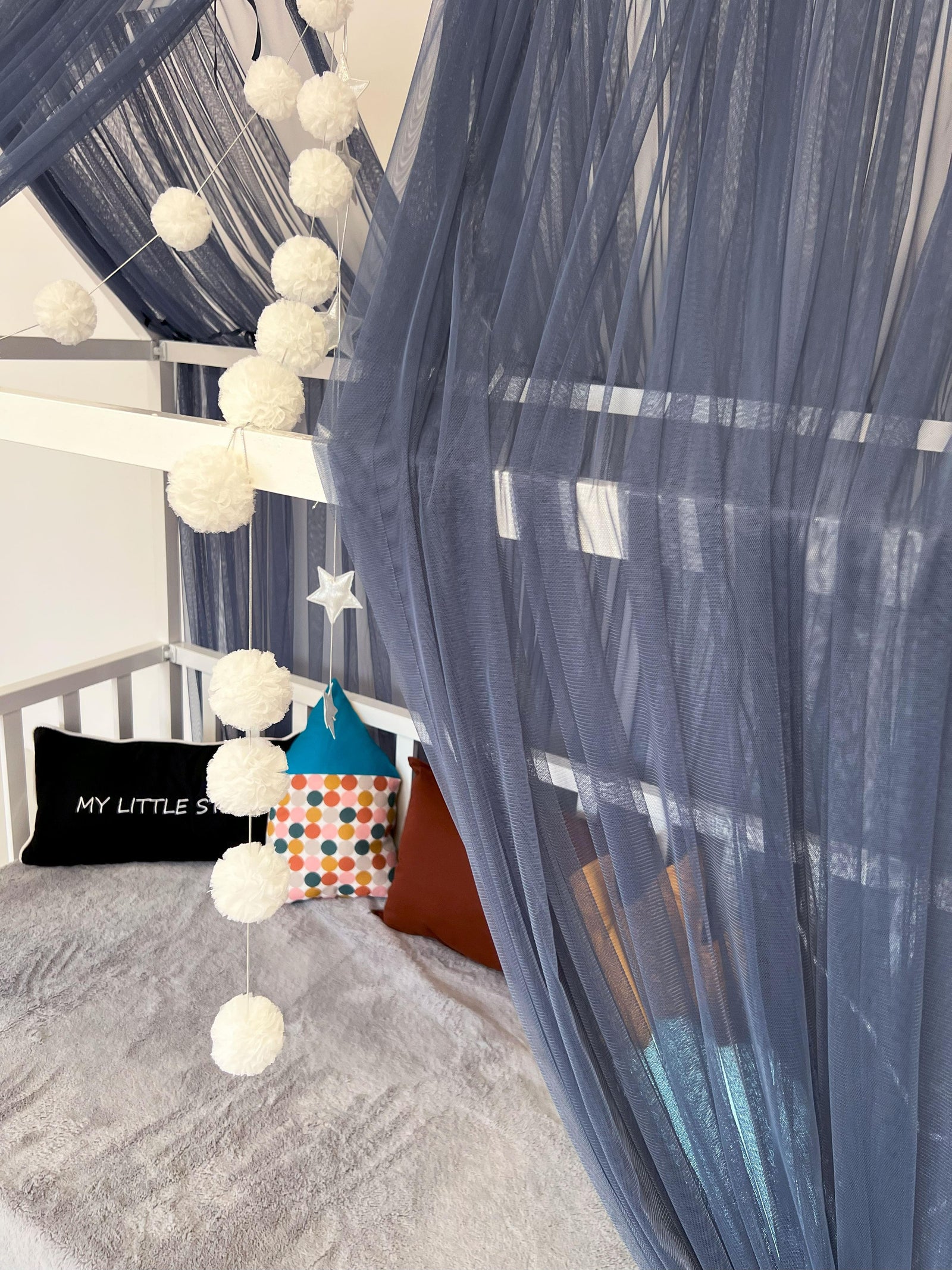 MONTESSORI BED CANOPY-GLAUCOUS BLUE
