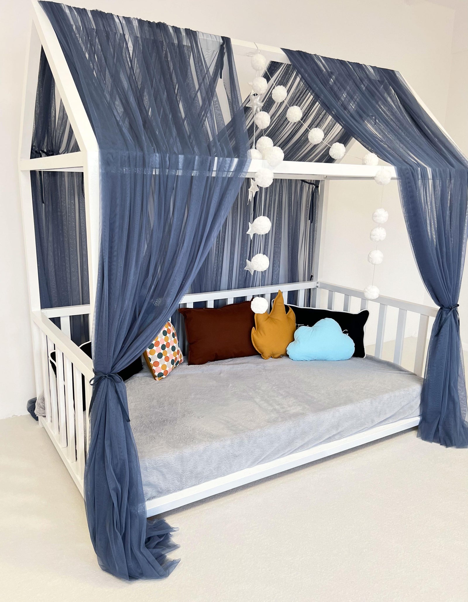 MONTESSORI BED CANOPY-GLAUCOUS BLUE