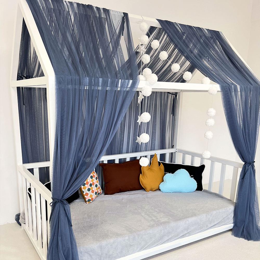 MONTESSORI BED CANOPY-GLAUCOUS BLUE