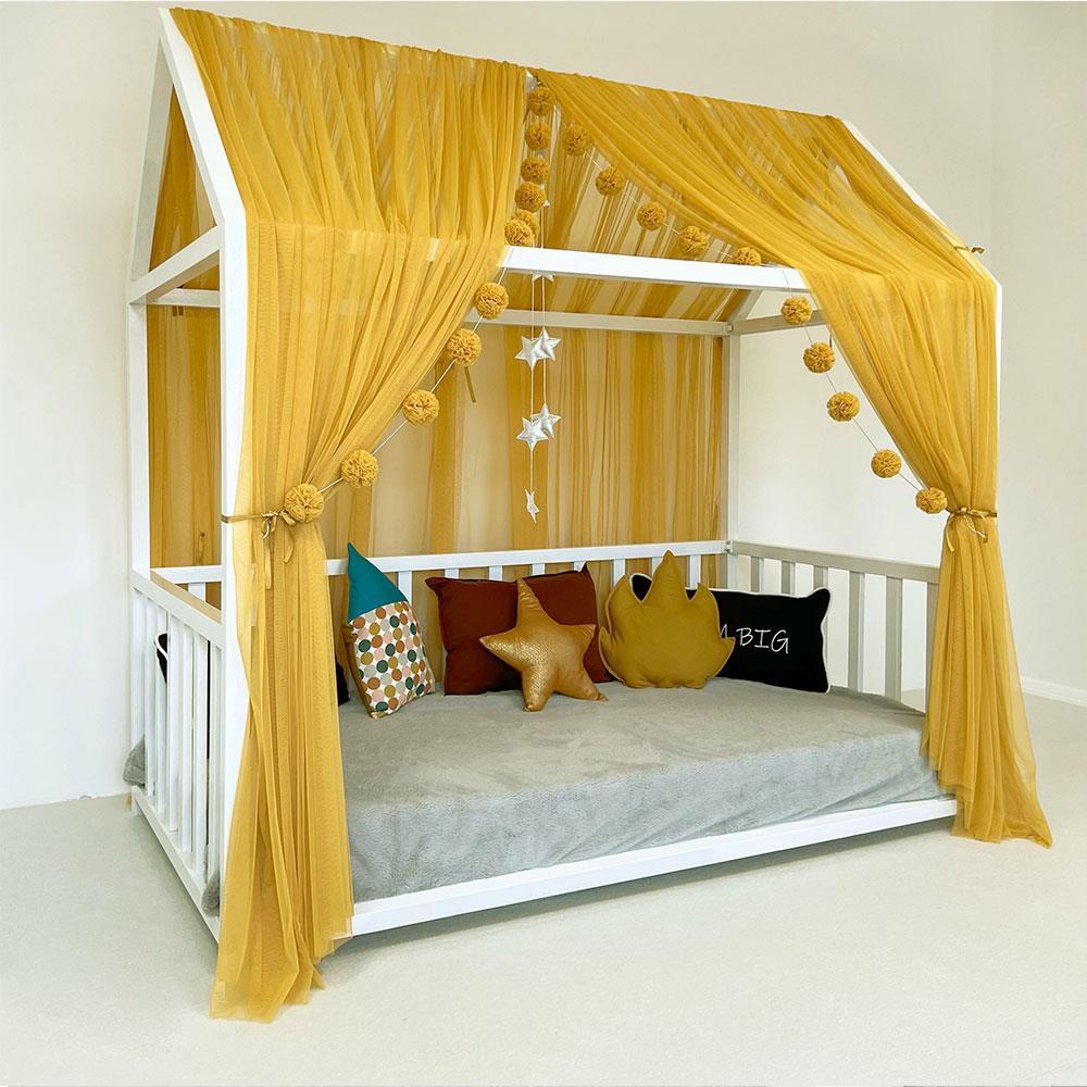 MONTESSORI BED CANOPY-MUSTARD