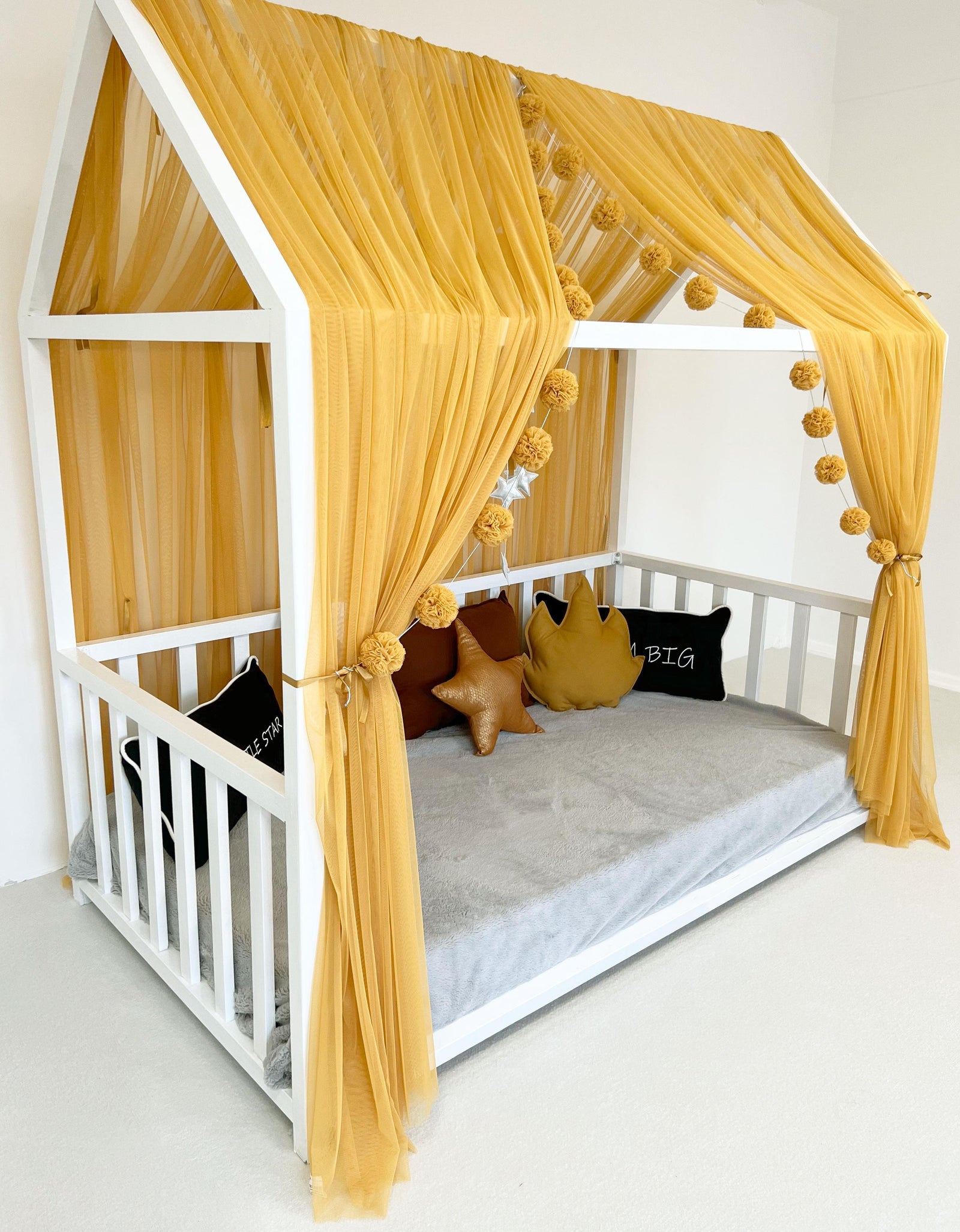 MONTESSORI BED CANOPY-MUSTARD