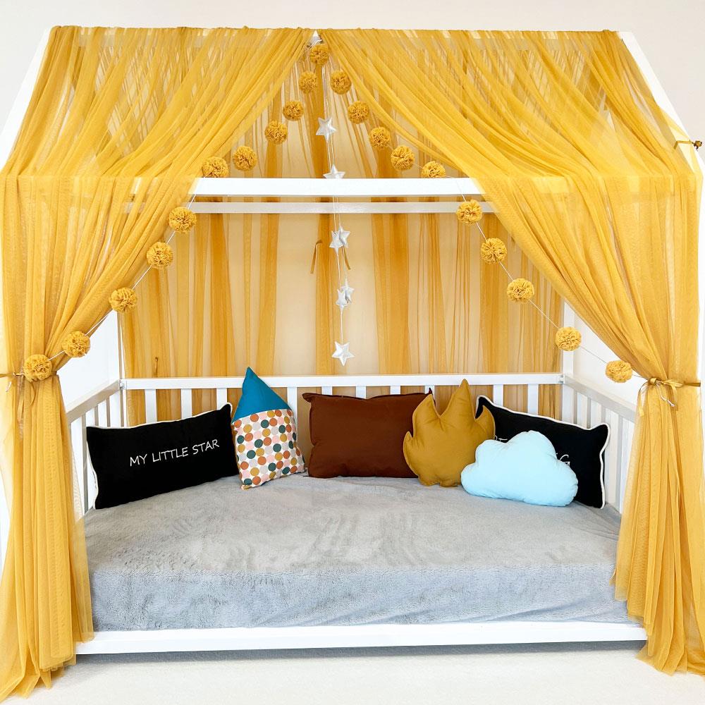 MONTESSORI BED CANOPY-MUSTARD