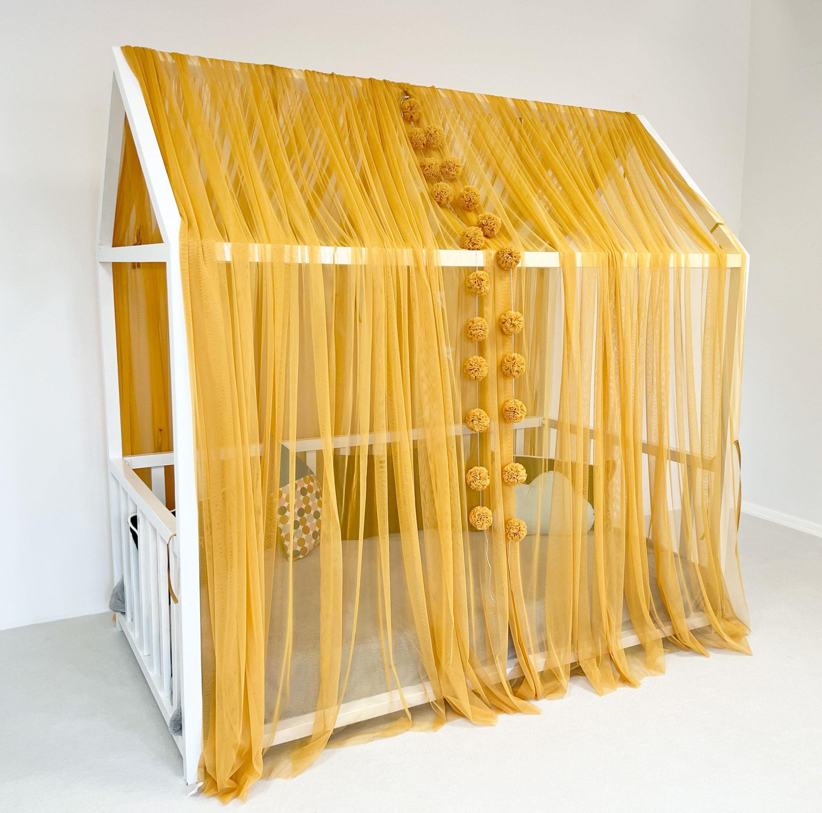MONTESSORI BED CANOPY-MUSTARD