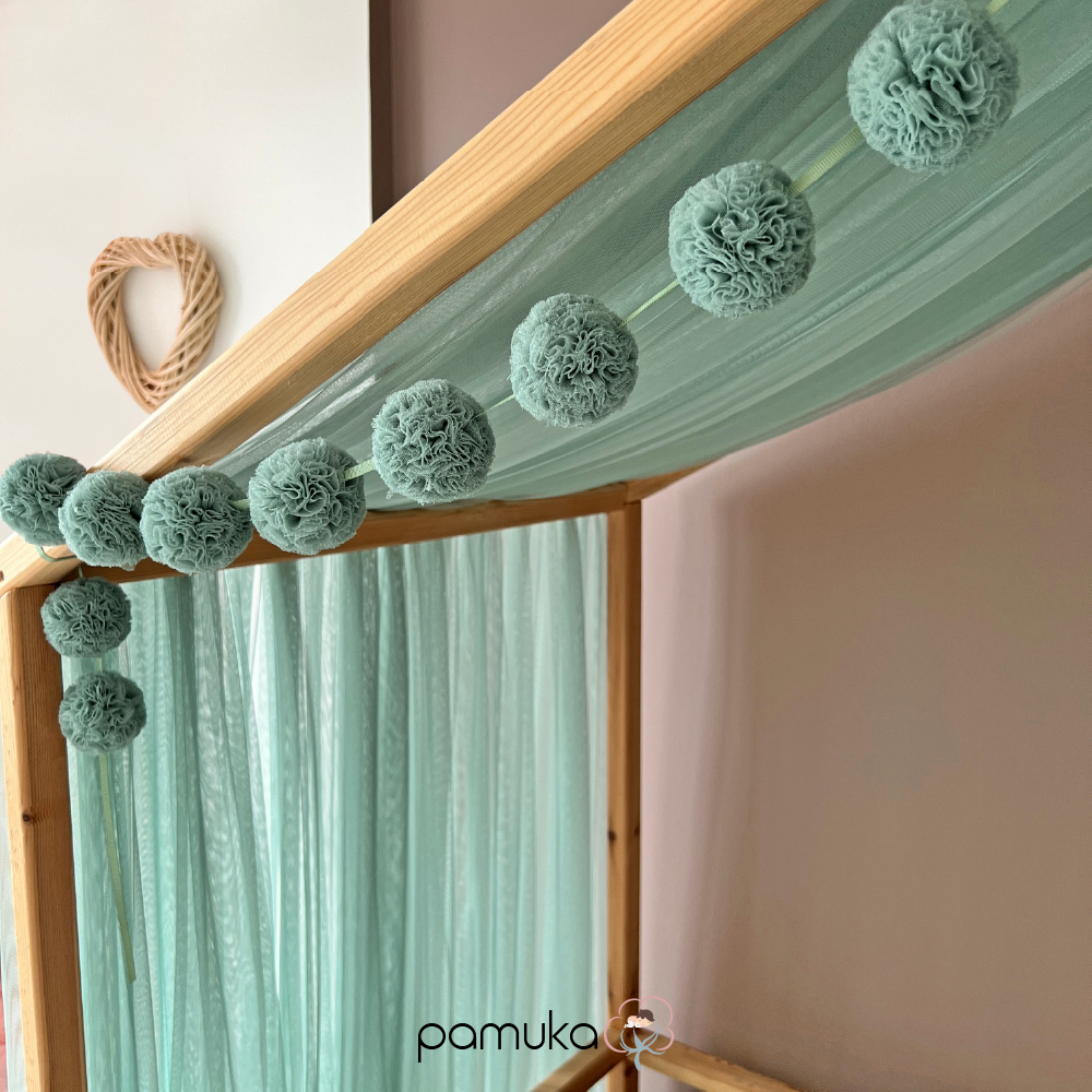 MONTESSORI BED CANOPY-SAGE GREEN