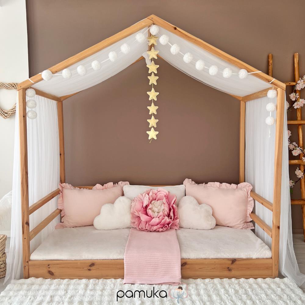 MONTESSORI BED CANOPY-WHITE