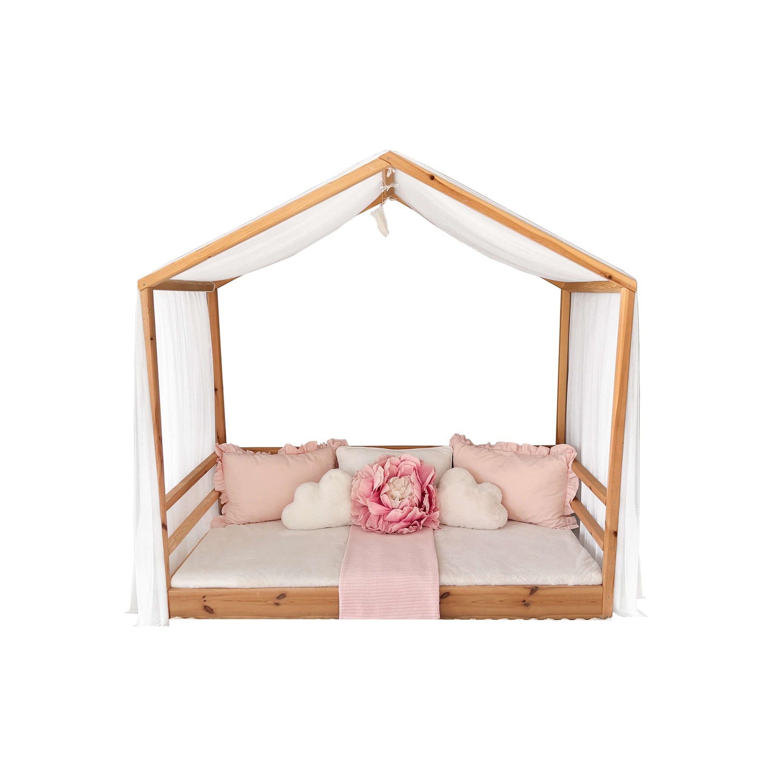 MONTESSORI BED CANOPY-WHITE