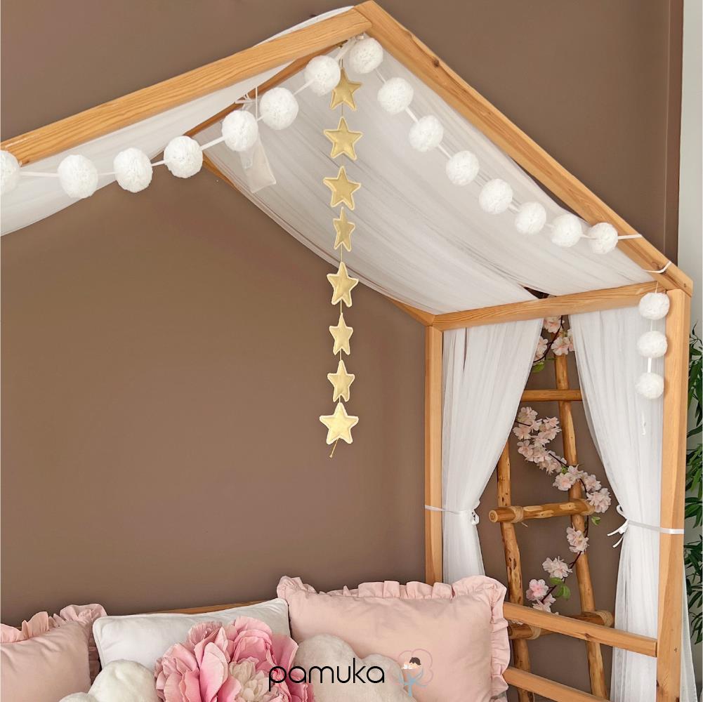 MONTESSORI BED CANOPY-WHITE