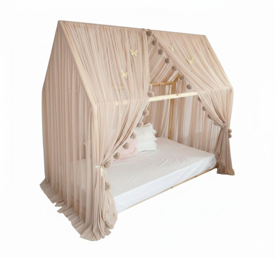 MONTESSORI BED CANOPY DELUXE-MINK