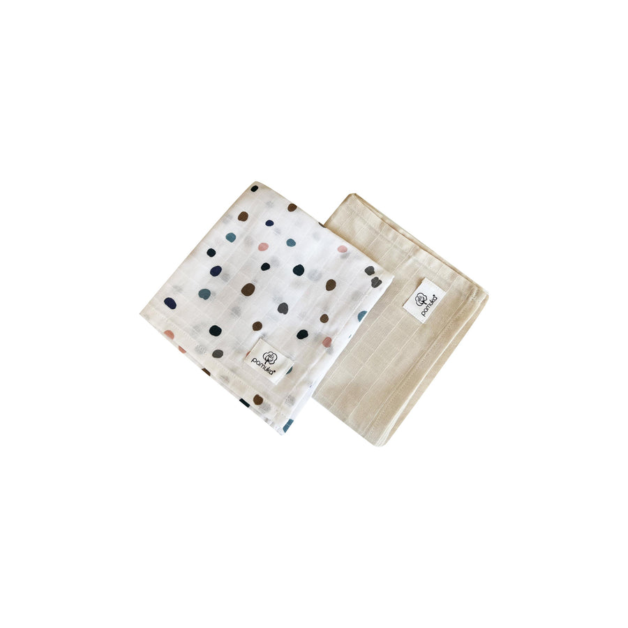 2 piece Muslin Baby Blanket-Polka Dot