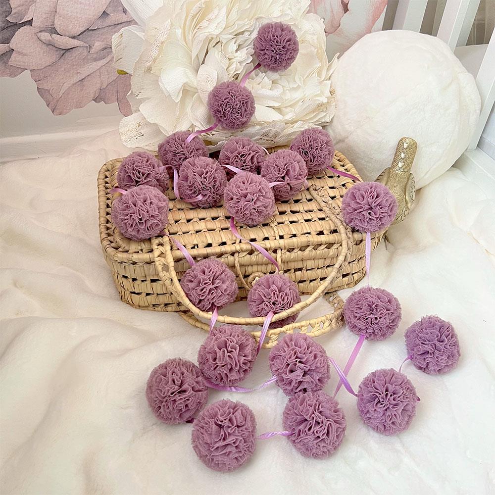Mini Pompoms-Opera Mauve