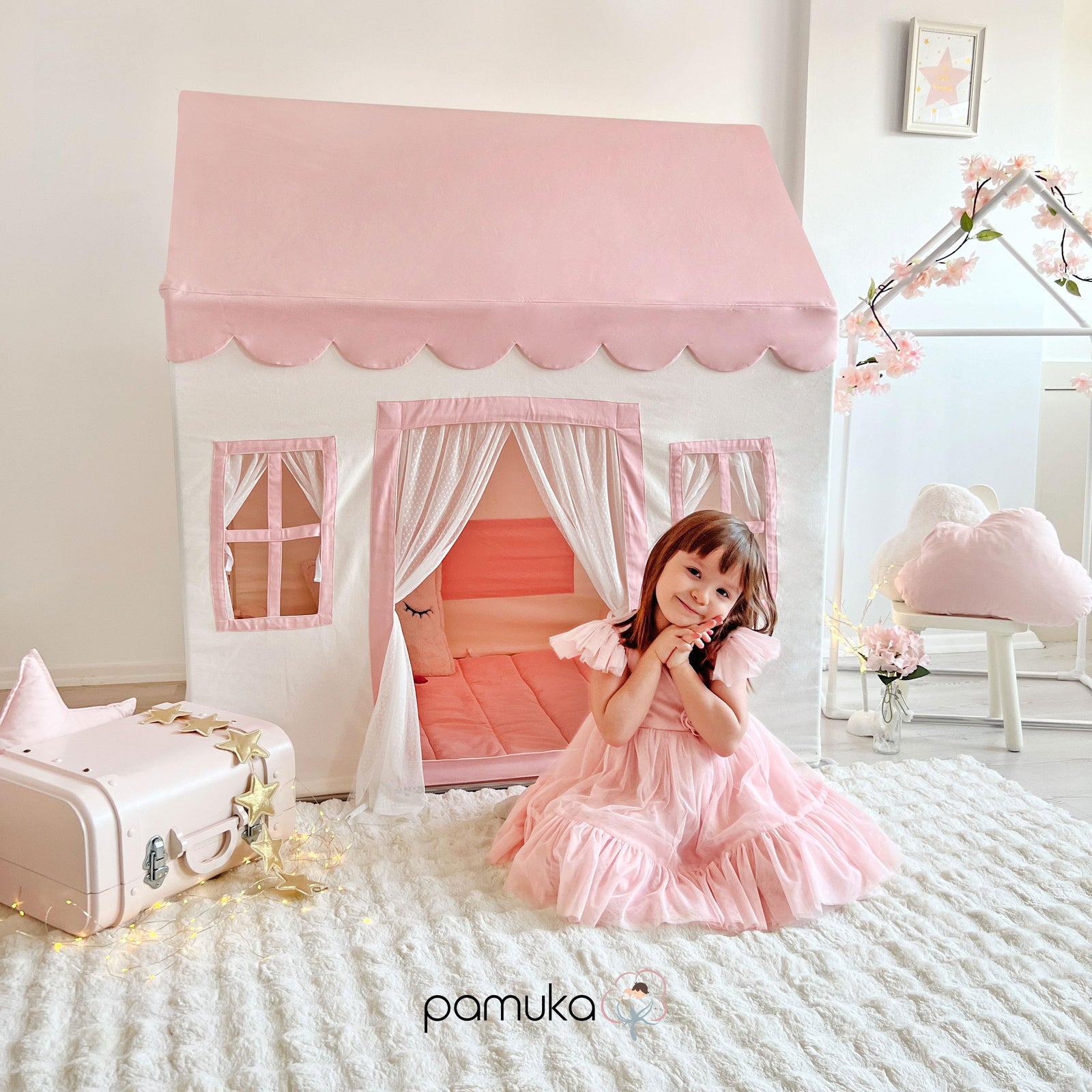 Playhouse-Pink White