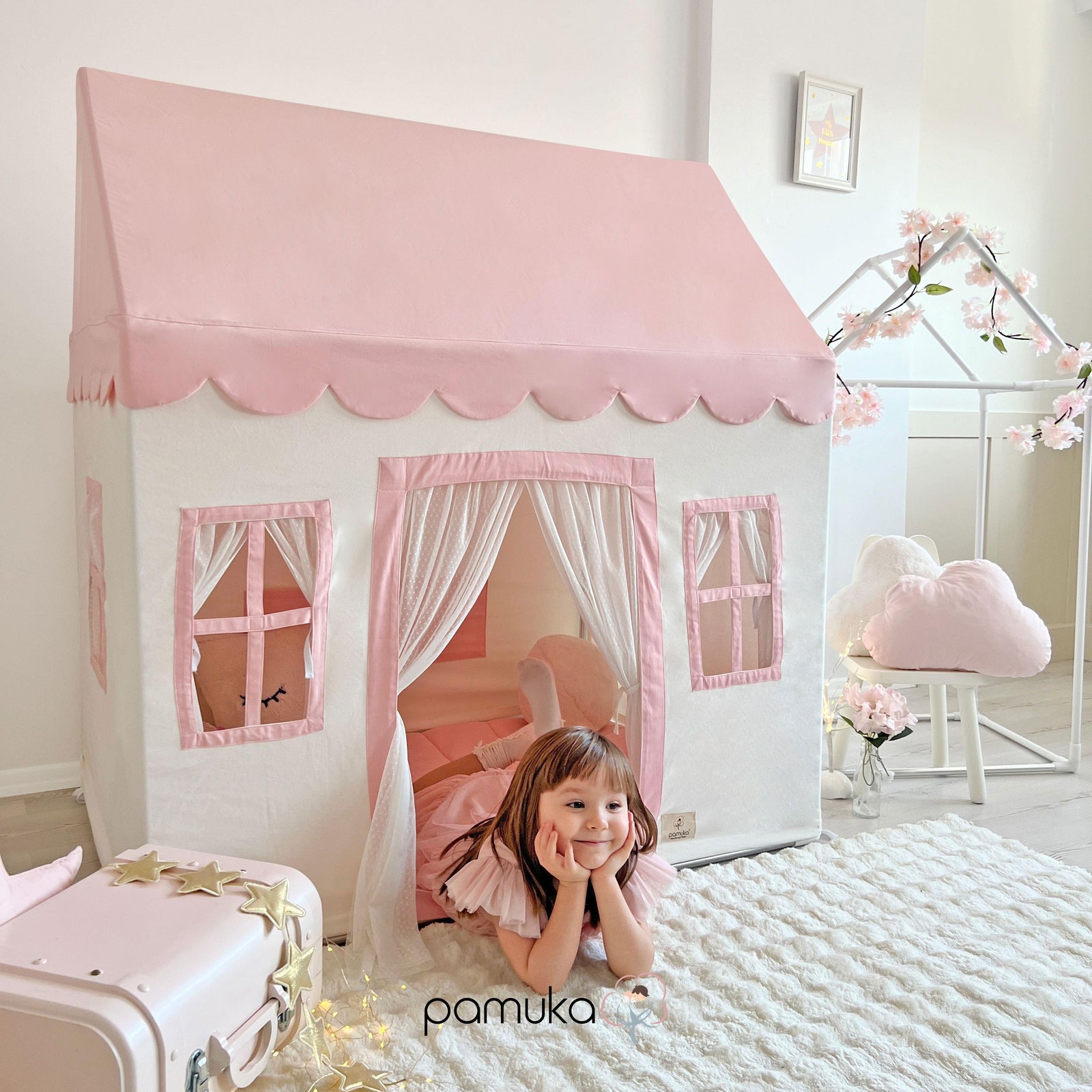 Playhouse-Pink White