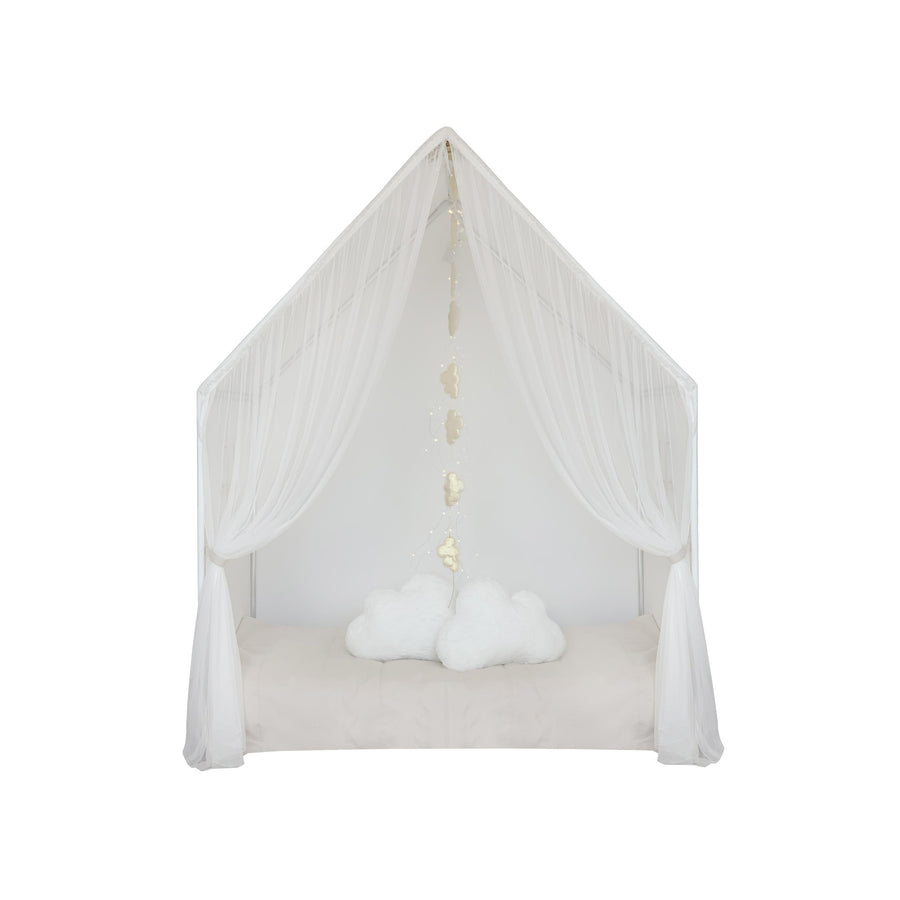 Playhouse-Montessori White With Curtains