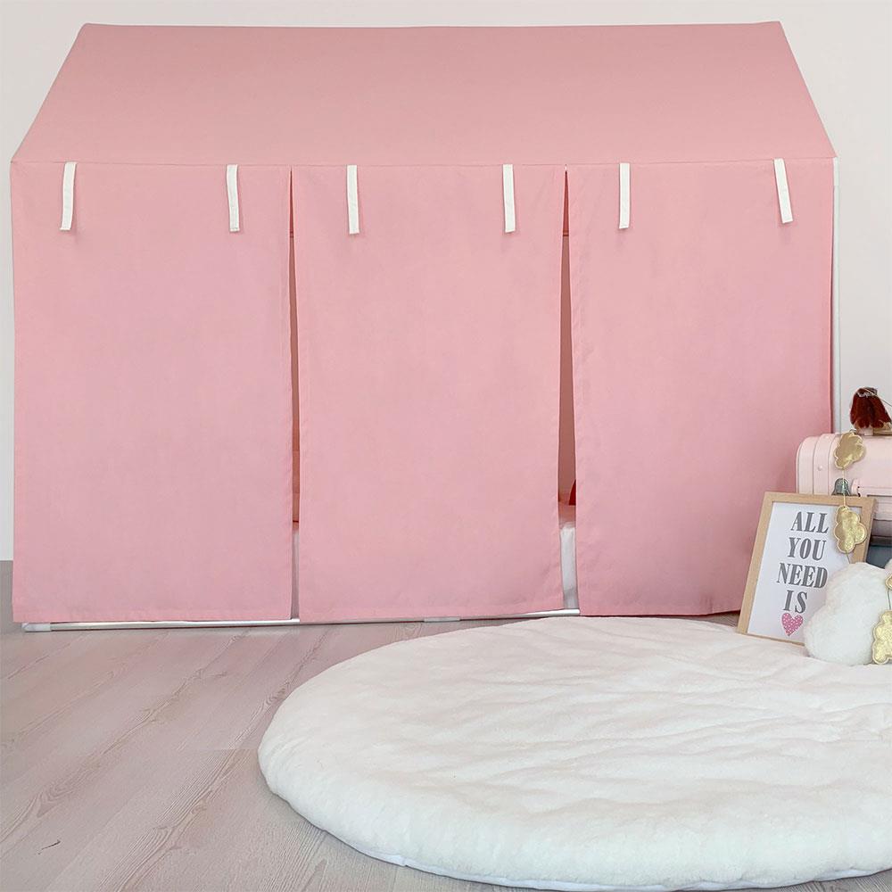 Playhouse-Twin Size Pink With Curtains