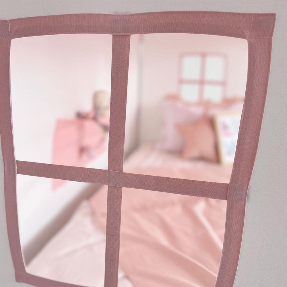 Playhouse-Twin Size Pink With Curtains