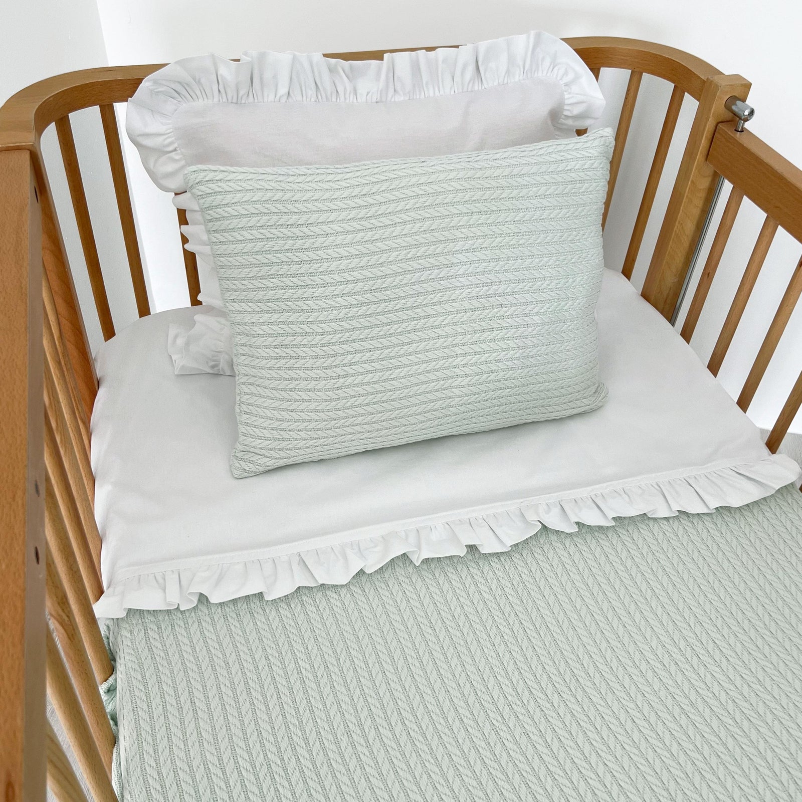 Cable Pattern Pique Set-Baby Green